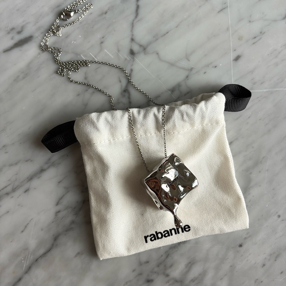Paco Rabanne silver necklace
